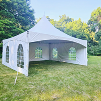 Carpa de Estructura Reforzada High Peak de 20'x20' para Eventos al Aire Libre, Ferias Comerciales y Exposiciones