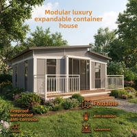 Maison conteneur modulaire préfabriquée portable 20ft/40ft, maisonnette pliable avec salle de bain et cuisine pour bureau à domicile, hôtel, usage extérieur