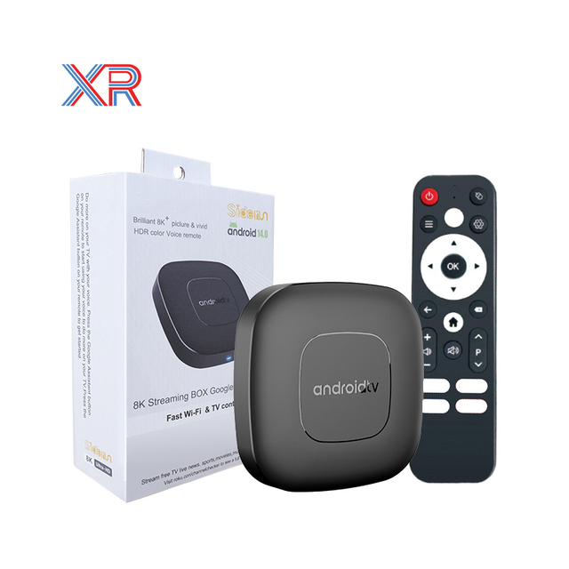 ONN 8K TV BOX Set-top Box Voice Remote Dual Wifi6 HDR Android 14 Free Global Live Sports Movies Adults 4K Support 2GB RAM