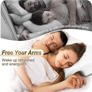 Oreiller à câlin ergonomique en mousse à mémoire de forme pour dormeurs latéraux Oreiller pour couples avec trou pour bras - Product Image 2