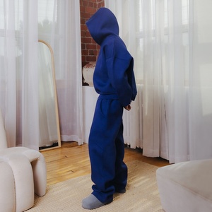 Set di abbigliamento sportivo di lusso con cappuccio e pantaloni sportivi 100% in cotone con cappuccio e tuta da uomo - Product Image 2