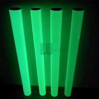Lámina de Vinilo Acrílico Autoadhesiva Luminiscente de PVC, Imprimible, que Brilla en la Oscuridad, Película Fotoluminiscente