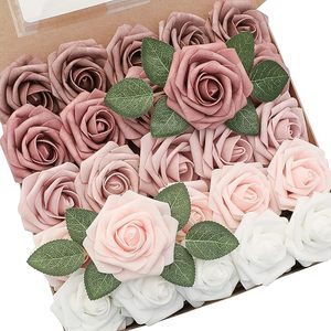 Bouquet de Mariage Artificiel pour Douche Nuptiale et Décoration de Fête pour Cérémonies de Remise des Diplômes, 25 Pièces - Product Image 2