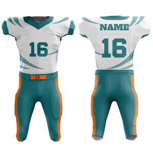 Tenue d'équipe 100 % polyester, uniforme de football américain de qualité supérieure, uniforme de football américain personnalisé pour les joueurs d'équipe - Product Image 1