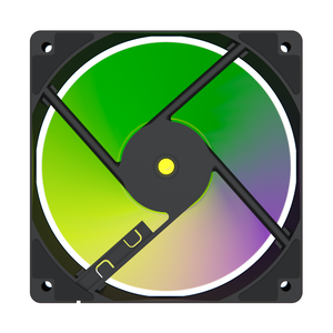 Ventilateur de boîtier <span class=keywords><strong>d</strong></span>'ordinateur ARGB noir à cadre carré, éclairage de surface complète, grand volume <span class=keywords><strong>d</strong></span>'air, faible <span class=keywords><strong>bruit</strong></span>, pour refroidissement par <span class=keywords><strong>eau</strong></span> - Product Image 5