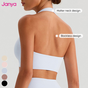 Janya kadın nefes hızlı kuru Halter boyun spor spor sutyeni 2 parça spor tenis aşınma Golf Pickleball 2 in 1 tenis etek setleri - Product Image 4