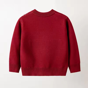 Pull jacquard personnalisable motif flocon de neige et décorations florales pour enfants (garçons et filles) – Idéal pour l'hiver - Product Image 4