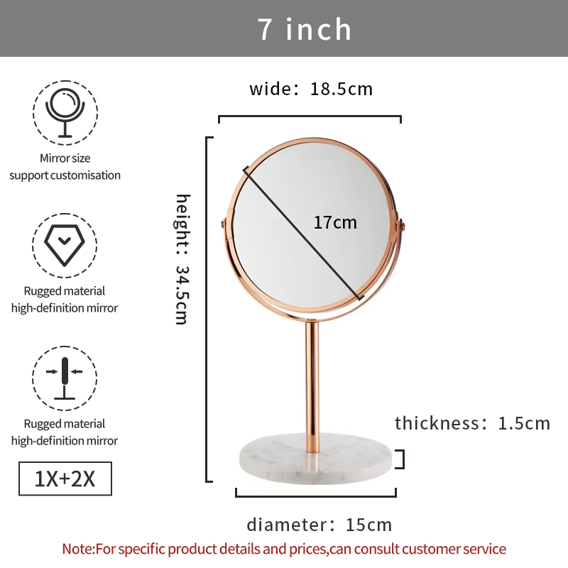 7inch 104B Rose gold plating, 1X+2X