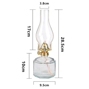 Shanghai LinLang Klassische Kerosinlampe Glas-Öllampe Hängend Breiter Docht Hohe Helligkeit Hochtemperaturbeständig - Product Image 2