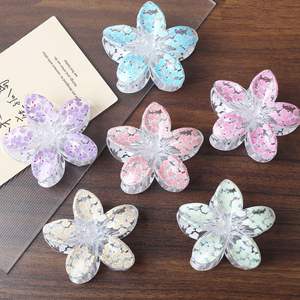 กิ๊บติดผมรูปดอกไม้สีไล่ระดับแฟชั่นสุดฮิต กิ๊บฉลามสำหรับวันหยุด อุปกรณ์ตกแต่งผม - Product Image 1