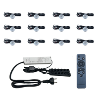 Kits de projecteurs LED encastrés pour véranda 3Wx12PCS - Lampes spot pour balcon et véranda