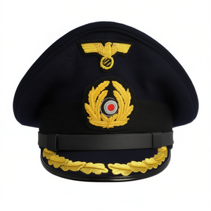 Reproducción de Gorras con Visera Bordadas de la Primera Guerra Mundial para Adultos, Insignia Alemana, Fabricadas en Fábrica, Gorra con Visera de la Segunda Guerra Mundial Alemana con Corona e Insignia - Product Image 1