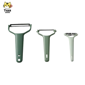 Pelador de Verduras y Cortador de Frutas Tres en Uno, Herramienta de <span class=keywords><strong>Acero</strong></span> Inoxidable para Pelar y Rallar, Cortador de Maíz, Raspador de Verduras, Pelador de Patatas - Product Image 1