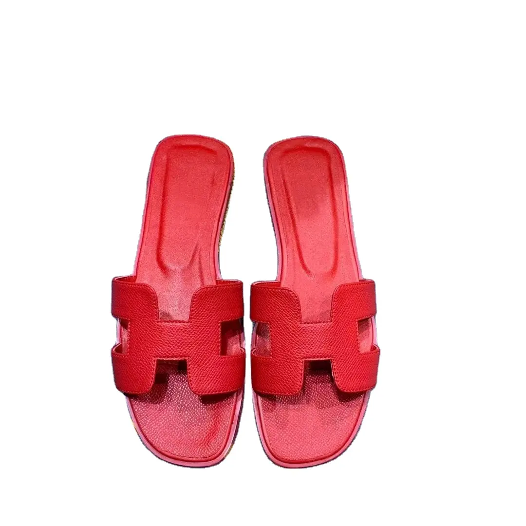 1:1 H 30 colori di alta qualità pantofole donna sandali 2024 estate versione Super fuoco di wild tide ins pantofole da spiaggia per cus