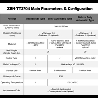 Torniquete Trípode Todo en Uno ZENIDEA 2704 con Reconocimiento Facial, RFID, Huella Dactilar y Código QR, Protección IP55, Acero Inoxidable, Envío en 7-15 Días, MOQ 1