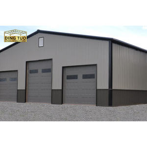 Garage Prefabbricato Isolato per Auto in Colori Scuri a Costo Ridotto, Scelta Libera della Porta, Struttura per Garage - Product Image 2