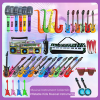 Instruments de musique gonflables en PVC : Microphone, Guitare, Saxophone, Clavier électronique, Radio pour les célébrations d'anniversaire