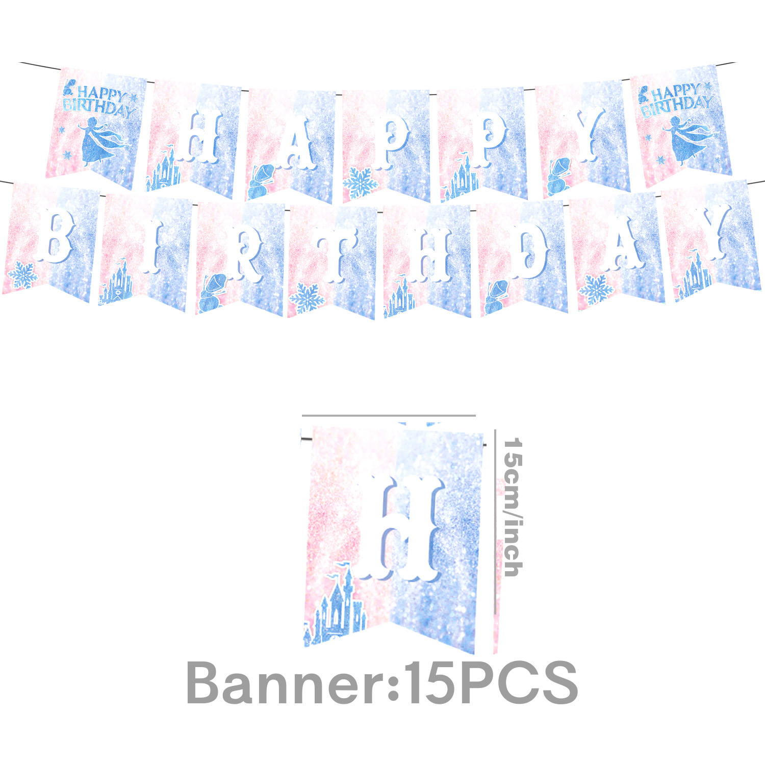 Bannière bleue-1pc JOYEUX ANNIVERSAIRE