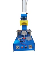 Machine de moulage pneumatique de réglage d'orteils chauds à tête unique de type table pour l'usine de chaussures en cuir