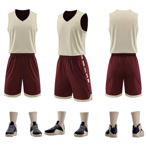 Commande en gros d'uniformes de basket-ball personnalisés imprimés, ensemble de maillots et shorts légers anti-transpiration pour l'entraînement des équipes professionnelles - Product Image 1