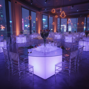 <span class=keywords><strong>Table</strong></span> de casino <span class=keywords><strong>carrée</strong></span> à LED de <span class=keywords><strong>haute</strong></span> qualité pour événements et locations - Product Image 5