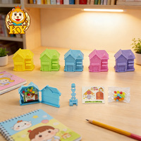 Produsen Grosir Mainan Rumah DIY DENGAN Stiker Rumah Warna-warni dan Permen Kompres Manis