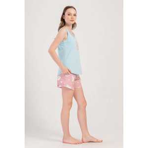 Pyjama confortable pour femme avec jupe large et haut de costume ovale - Product Image 2