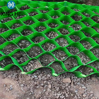 Георешетка из HDPE-пластика для защиты гравийных дорог, укрепления склонов, парковок, подъездных путей, подпорных стен, предотвращения эрозии почвы и укладки покрытий