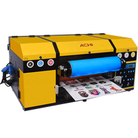 Imprimante UV DTF compacte double face ACHI 2-en-1 avec double tête XP600, format A3 (13 pouces), avec support de découpe de film – Stock UE