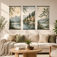Lot de 3 tableaux modernes sur toile, peinture par pulvérisation, livraison rapide depuis l'entrepôt américain, décoration murale noire enroulable
