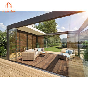 Tetto in alluminio adattivo a feritoia a lamelle a scomparsa con sensori - Product Image 2