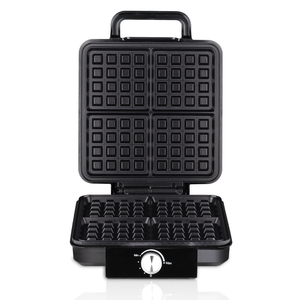 Nouvelle gaufrière électrique antiadhésive en acier inoxydable 1500W pour 4 mini-gaufres, idéale pour un usage domestique - Product Image 2