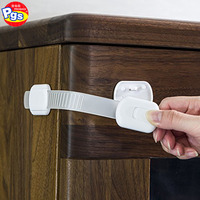 Serrure de sécurité pour bébé en plastique Prodigy sangle de protection pour enfants pour portes toilettes placards