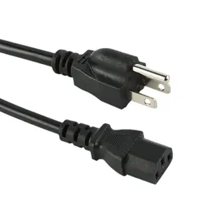 1.8m C13 IEC to US 3Pin Plug Mains Lead Cable for Kettle Computer