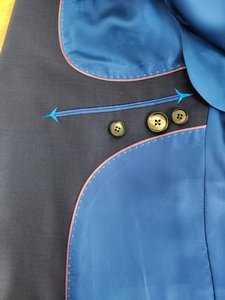 Abito da Uomo Sartoriale di Alta Qualità per Matrimonio, Vestibilità Slim, 100% Lana, Tessuto Super, Design Doppiopetto, Cappotto e Pantaloni Haute Couture - Product Image 3