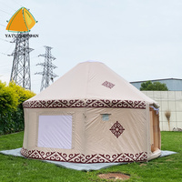 Tente de camping gonflable de luxe en PVC Oxford, imperméable, quatre saisons, abri portable d'extérieur, cabane familiale pour le glamping