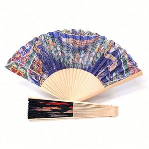 Decoración para Bodas al por Mayor, Abanico de Mano de Bambú con Diseño Personalizado de Alta Calidad, Impresión por Sublimación en Papel - Product Image 1