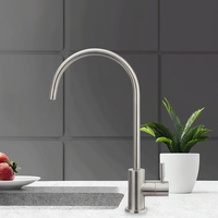 Robinet de cuisine à tirette en acier inoxydable brossé à capteur tactile à poignée unique de style classique moderne Vancit GZ5064 MCBKRPDIO