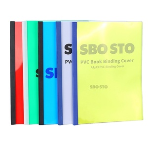 Couvertures <span class=keywords><strong>de</strong></span> reliure en PVC colorées et transparentes - Protections <span class=keywords><strong>de</strong></span> documents durables et imperméables pour le bureau/l'école - A4 100mic 125mic 150mic - Product Image 1