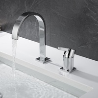 Robinet mitigeur de lavabo en laiton à montage sur comptoir, finition chromée, cartouche céramique, moderne, 1 poignée, garantie 5 ans – Vente directe usine