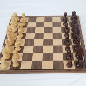 Juego de Ajedrez de lujo duradero de alta calidad, piezas <span class=keywords><strong>Staunton</strong></span> de madera de triple peso de 3,75 pulgadas, figuras altas King para juegos - Product Image 2