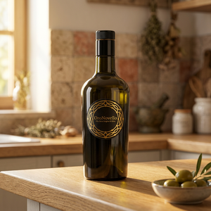 Italian Cold Pressed Extra Virgin Olive Oil 500Ml Glass Bottle Medium Fruity Spicy Taste 540 Days Shelf Life for Seasoning - Product Image 1