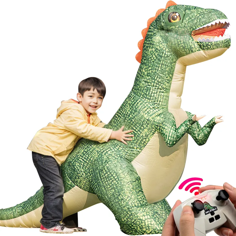 1.5M ilginç yenilik şişme uzaktan kumanda dinozor oyuncaklar büyük şişme RC dinozor oyuncak parti Grift radyo kontrol Dino oyuncaklar