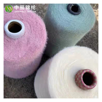 Qualitäts sicherung Soft Fancy Fluffy Nylon Stricken Wimpern Nerz Feder garn zum Weben von Pullovern