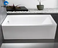 Apron Satu Rok Gerimis Acrylic Acrylic Bathtub Perendaman Bak Mandi Bak Mandi