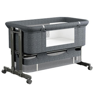 <span class=keywords><strong>Lit</strong></span> bébé à hauteur réglable, design multifonction <span class=keywords><strong>de</strong></span> luxe, berceau pour bébé, <span class=keywords><strong>lit</strong></span> d'appoint pour tout-petit, berceau cododo - Product Image 1