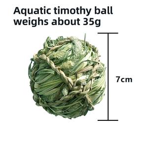 Jouet à mâcher en rotin tressé naturel fait main pour lapins, hamsters et petits animaux – Jouet dentaire anti-ennui - Product Image 4