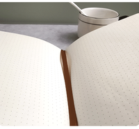 Cuaderno de columna verde A5 respetuoso con el medio ambiente personalizado Material de tela reciclada diario morado cubierta de cuero Beige diario regalo