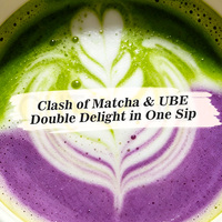 CHTNature OEM Marque Privée Mélange de Poudre d'Igname Violette et Thé Vert Matcha pour Boisson 100g/sachet UBE Macha