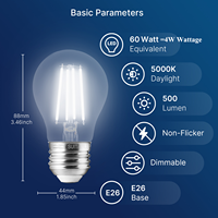 En gros Meilleure Vente 4W 5000K 500lm Dimmable Led Ampoules pour La Maison
